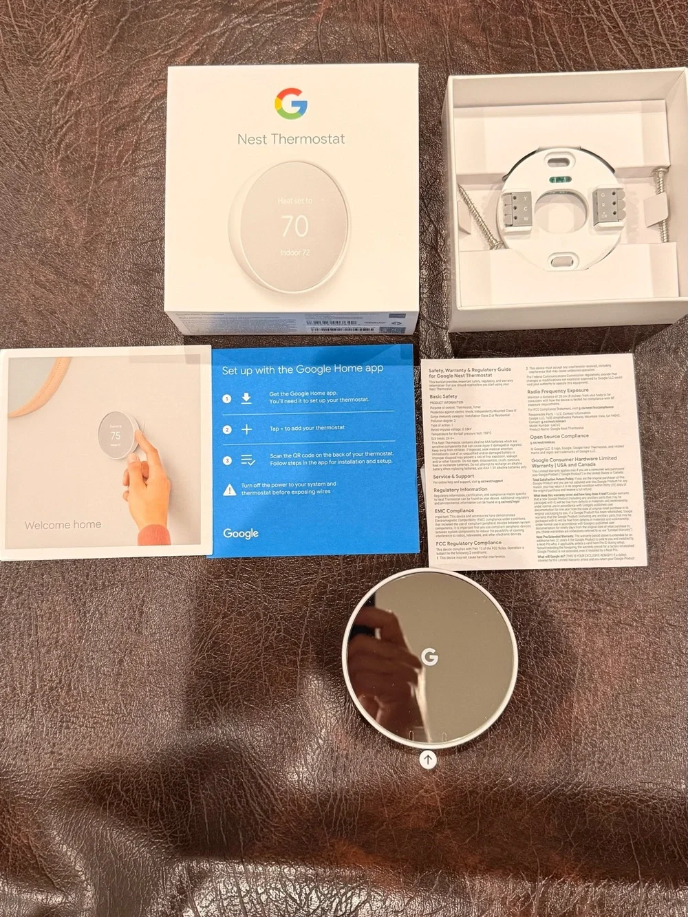 Google Nest Thermostat white